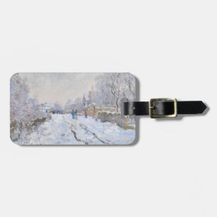 Claude Monet – アルジェンテウイルの雪のぶら下がった景色 ラゲッジタグ