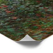 Claude Monet:アルゼンテウイルのアーティストガーデン ポスター (角)