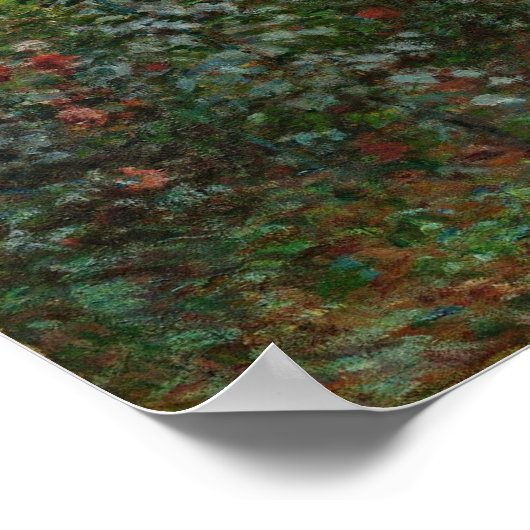 Claude Monet：アルゼンテウイルのアーティストガーデン ポスター (角)