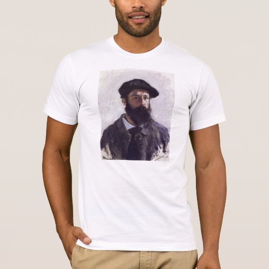 Claude Monet – ベレー語のセルフポートレート Tシャツ (正面)