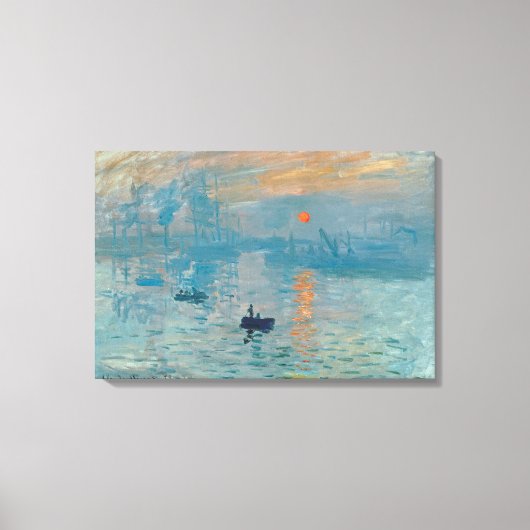 CLAUDE MONET – 印象、日の出1872 キャンバスプリント (正面)
