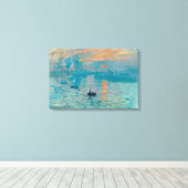 CLAUDE MONET – 印象、日の出1872 キャンバスプリント (インサイチュ (ウッドフロア))