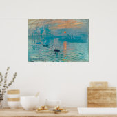 CLAUDE MONET – 印象、日の出1872 ポスター (キッチン)