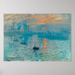 CLAUDE MONET – 印象、日の出1872 ポスター