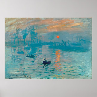 CLAUDE MONET – 印象、日の出1872 ポスター