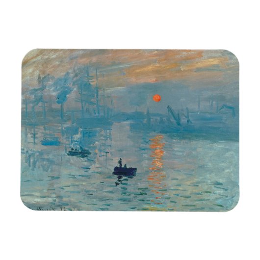 CLAUDE MONET – 印象、日の出1872 マグネット (横)