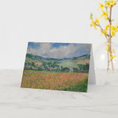 Claude Monet 絵画's, Poppy Field at Giverny カード (黄色い花)