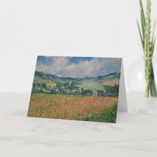 Claude Monet 絵画's, Poppy Field at Giverny カード