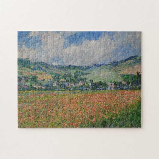 Claude Monet 絵画's, Poppy Field at Giverny ジグソーパズル (横)