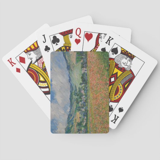 Claude Monet 絵画's, Poppy Field at Giverny トランプ (裏面)