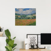 Claude Monet 絵画's, Poppy Field at Giverny ポスター (ホームオフィス)