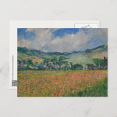 Claude Monet 絵画's, Poppy Field at Giverny ポストカード (正面/裏面)