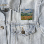 Claude Monet 絵画's, Poppy Field at Giverny 缶バッジ (インサイチュ)