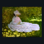 Claude Monet：読者 ポスター<br><div class="desc">印象派の画家クロード色彩の鮮やか・モネーによる美しいフランスのクラシックの春のポスター。</div>