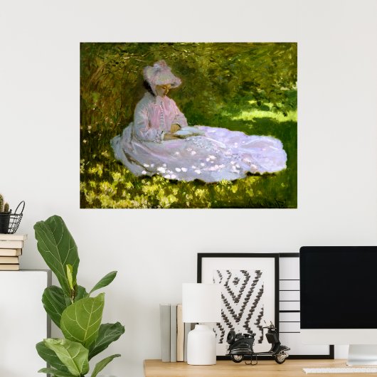 Claude Monet：読者 ポスター (ホームオフィス)