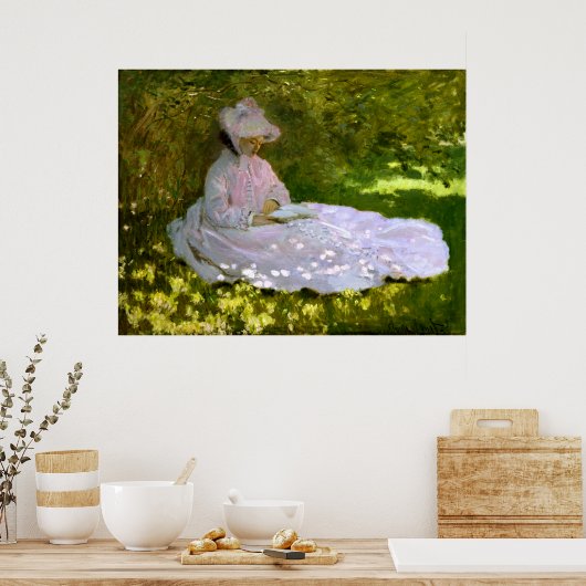 Claude Monet：読者 ポスター (キッチン)