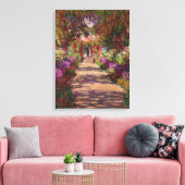 Claude Monet | A Pathway in Monet's Garden キャンバスプリント (インサイチュ (リビング))