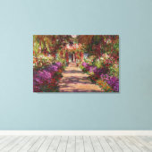 Claude Monet | A Pathway in Monet's Garden キャンバスプリント (インサイチュ (ウッドフロア))
