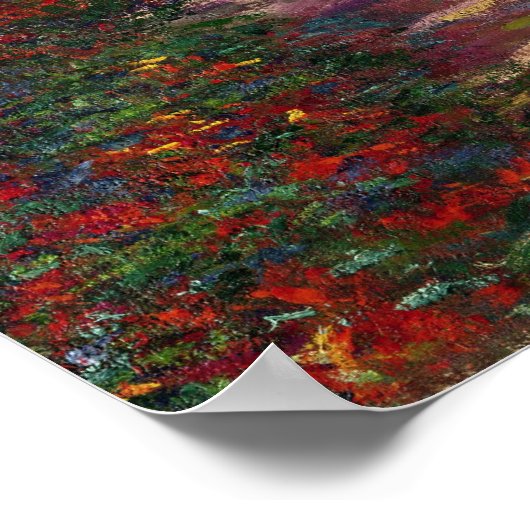Claude Monet | A Pathway in Monet's Garden ポスター (角)