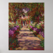 Claude Monet | A Pathway in Monet's Garden ポスター (正面)