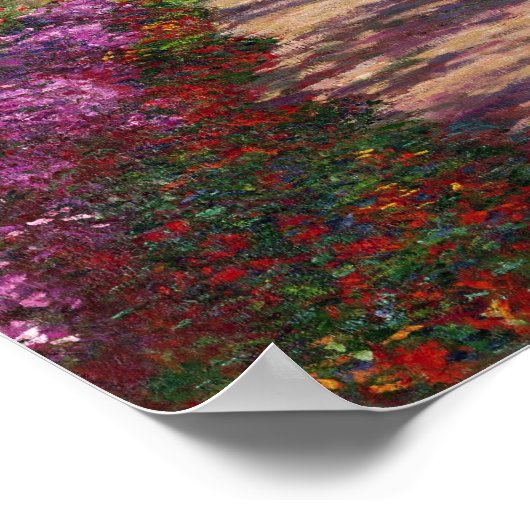 Claude Monet | A Pathway in Monet's Garden ポスター (角)