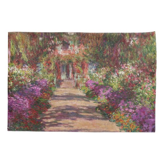 Claude Monet | A Pathway in Monet's Garden 枕カバー (裏面)