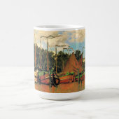 Claude Monet, Boats at Zaandam, コーヒーマグカップ (中央)