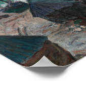 Claude Monet - Boats on the Beach at Etretat ポスター (角)