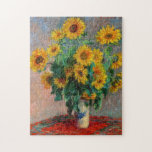 Claude Monet - Bouquet of Sunflowers ジグソーパズル<br><div class="desc">Bouquet of Sunflowers / Bouquet de tournesols - Claude Monet,  Oil on Canvas,  1881</div>