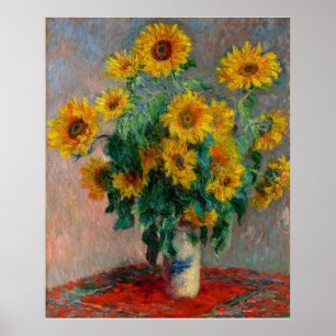 Claude Monet_Bouquet of Sunflowers – ポスター