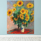 Claude Monet_Bouquet of Sunflowers - Canvas Print キャンバスプリント (インサイチュ (ウッドフロア))
