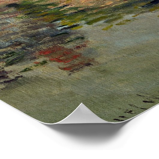 Claude Monet | By the River at Vernon, 1883 ポスター (角)