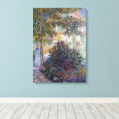 Claude Monet Camille in the Garden at Argenteuil キャンバスプリント (インサイチュ (ウッドフロア))