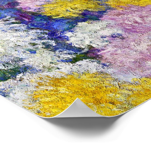 Claude Monet - Chrysanthemums ポスター (角)