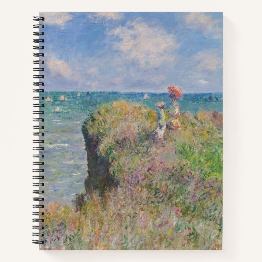 Claude Monet Cliff Walk at Pourville   ノートブック (正面)