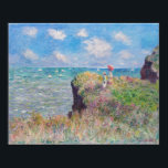 Claude Monet - Cliff Walk at Pourville ポスター<br><div class="desc">Cliff Walk at Pourville / Promenade sur la falaise, Pourville - Claude Monet, 1882</div>
