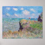 Claude Monet - Cliff Walk at Pourville ポスター<br><div class="desc">Cliff Walk at Pourville / Promenade sur la falaise,  Pourville - Claude Monet,  1882</div>