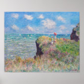 Claude Monet - Cliff Walk at Pourville ポスター (正面)