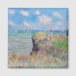 Claude Monet - Cliff Walk at Pourville マグネット<br><div class="desc">Cliff Walk at Pourville / Promenade sur la falaise,  Pourville - Claude Monet,  1882</div>