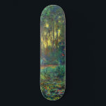 Claude Monet - Corner of a Pond with Waterlilies スケートボード<br><div class="desc">Coin du bassin aux nympheas / Corner of a Pond with Waterlilies - Claude Monet,  Oil on Canvas,  1918</div>