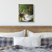 Claude Monet – Déjeuner sur l'herbe – 1866 キャンバスプリント (インサイチュ (寝室))