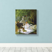 Claude Monet – Déjeuner sur l'herbe – 1866 キャンバスプリント (インサイチュ (ウッドフロア))