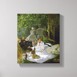 Claude Monet – Déjeuner sur l'herbe – 1866 キャンバスプリント