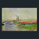 Claude Monet ~ Dutch Tulips ポスター<br><div class="desc">Claude Monet,  French Painter,  1840 - 1926 featuring a typical scene in Holland.</div>