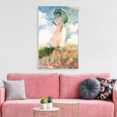 Claude Monet – Essai de figure en plein-air – 1886 キャンバスプリント (インサイチュ (リビング))