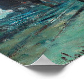 Claude Monet French Train Railroad Travel Art ポスター (角)