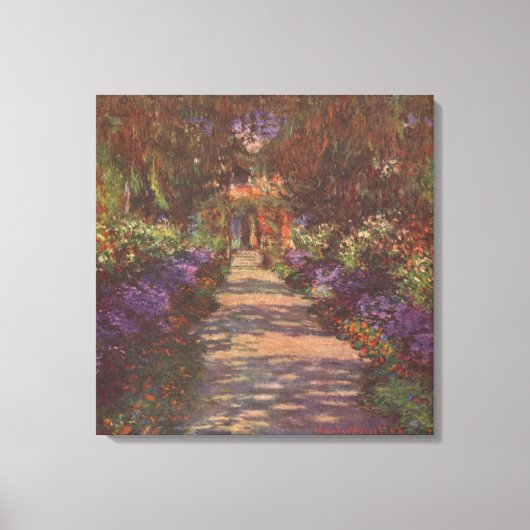Claude Monet – Gartenweg – 1902 キャンバスプリント (正面)