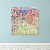 Claude Monet – House Among the Roses – 1919 キャンバスプリント (インサイチュ (ウッドフロア))