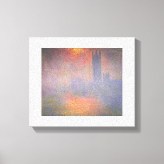 Claude Monet – Houses of Parliament London – 1904 キャンバスプリント (正面)