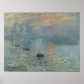 Claude Monet – Impression – Sonnenaufgang 1872 ポスター (正面)